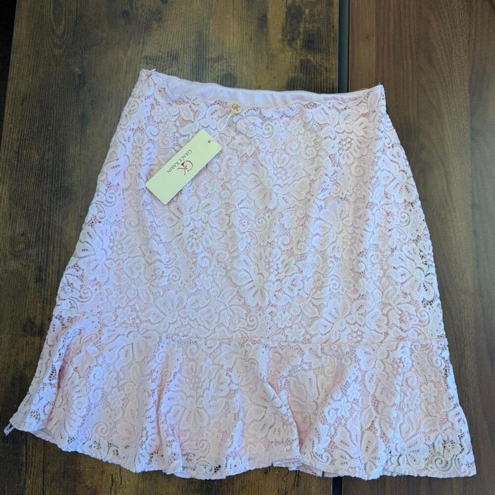 Grace karin pink lace skirt